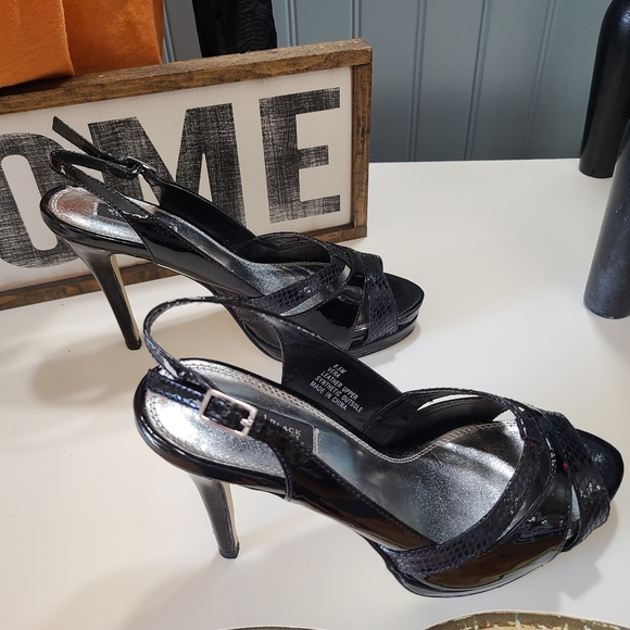 WHBM Vera Platform Slingback Heels Size 8.5 - Picture 6 of 11